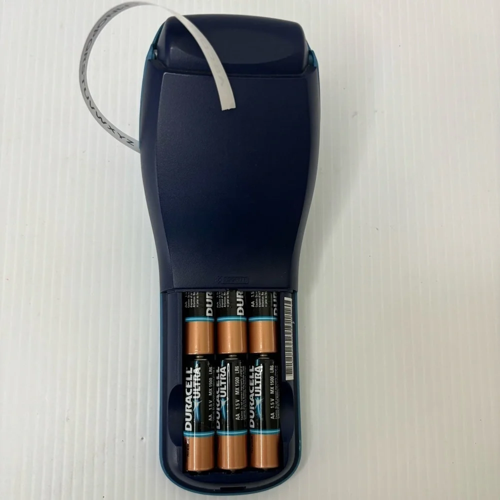 Dymo Letratag Label Maker Handheld Portable Electronic Blue Used Works w/tape